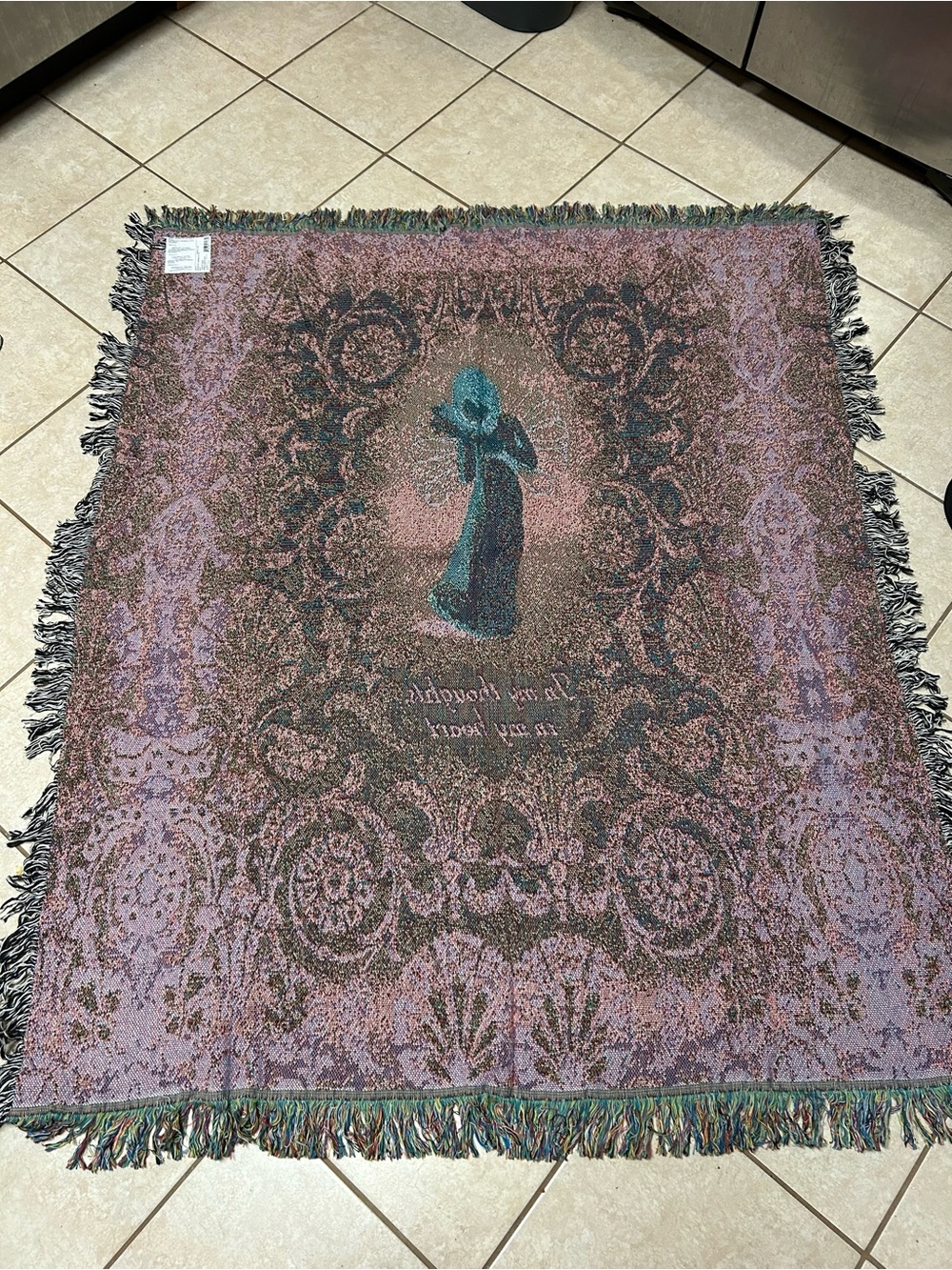Willow Tree Thinking of You tapestry throw by Susan Lordi - Picture 5 of 5